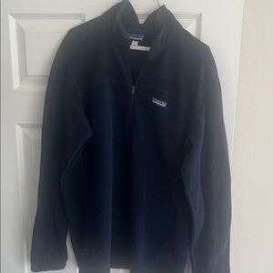 Patagonia Navy Men's Quarter-Zip Fleece Pullover